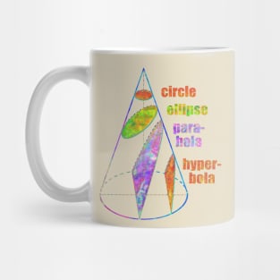 Conics meets Flower Power Mug